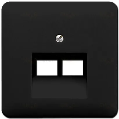 Розетка компьютерная двойная Jung RJ45 6-й кат. epuae8-8upok6+CD569-2UASW epuae8-8upok6 + CD569-2UASW