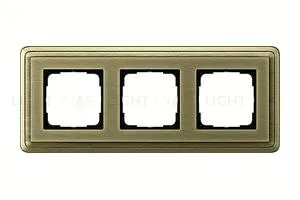 Рамка тройная Gira Classix бронза 0213621 0213621