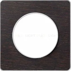 Рамка 1 пост Schneider Odace Венге, вставка алюминий S53P802P S53P802P