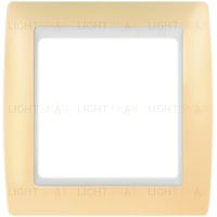 Рамка Simon 82 на 1 пост (пастель кремовая) 82611-31 82611-31