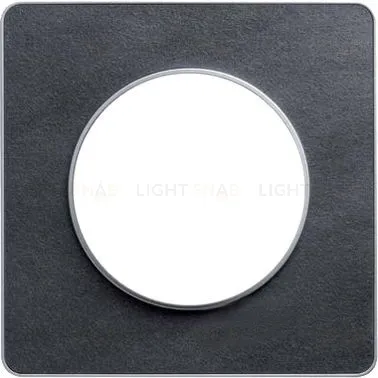 Рамка 1 пост Schneider Odace Сланец, вставка алюминий S53P802V S53P802V