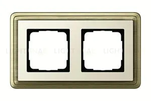 Рамка двойная Gira Classix бронза-кремовый 0212623 0212623