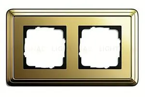 Рамка двойная Gira Classix латунь 0212631 0212631
