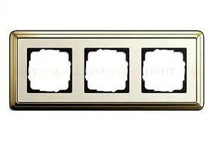 Рамка тройная Gira Classix латунь-кремовый 0213633 0213633