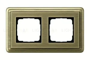 Рамка двойная Gira Classix бронза 0212621 0212621