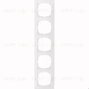 Рамка 5 местная Merten M-Pure белый глянец MTN4050-3619 MTN4050-3619