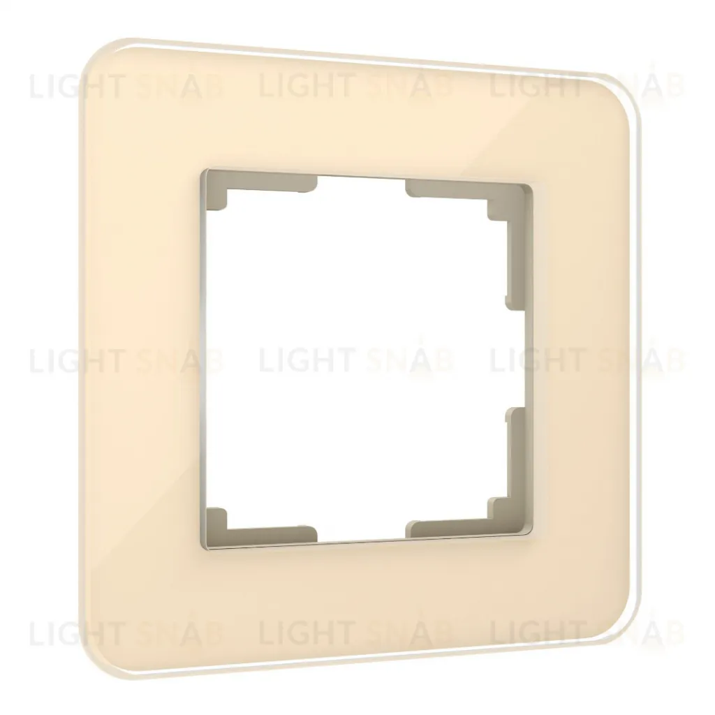 Рамка одинарная Werkel Elite айвори стекло a057882 a057882