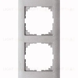 Рамка 2 местная Merten M-Pure алюминий MTN4020-3660 MTN4020-3660