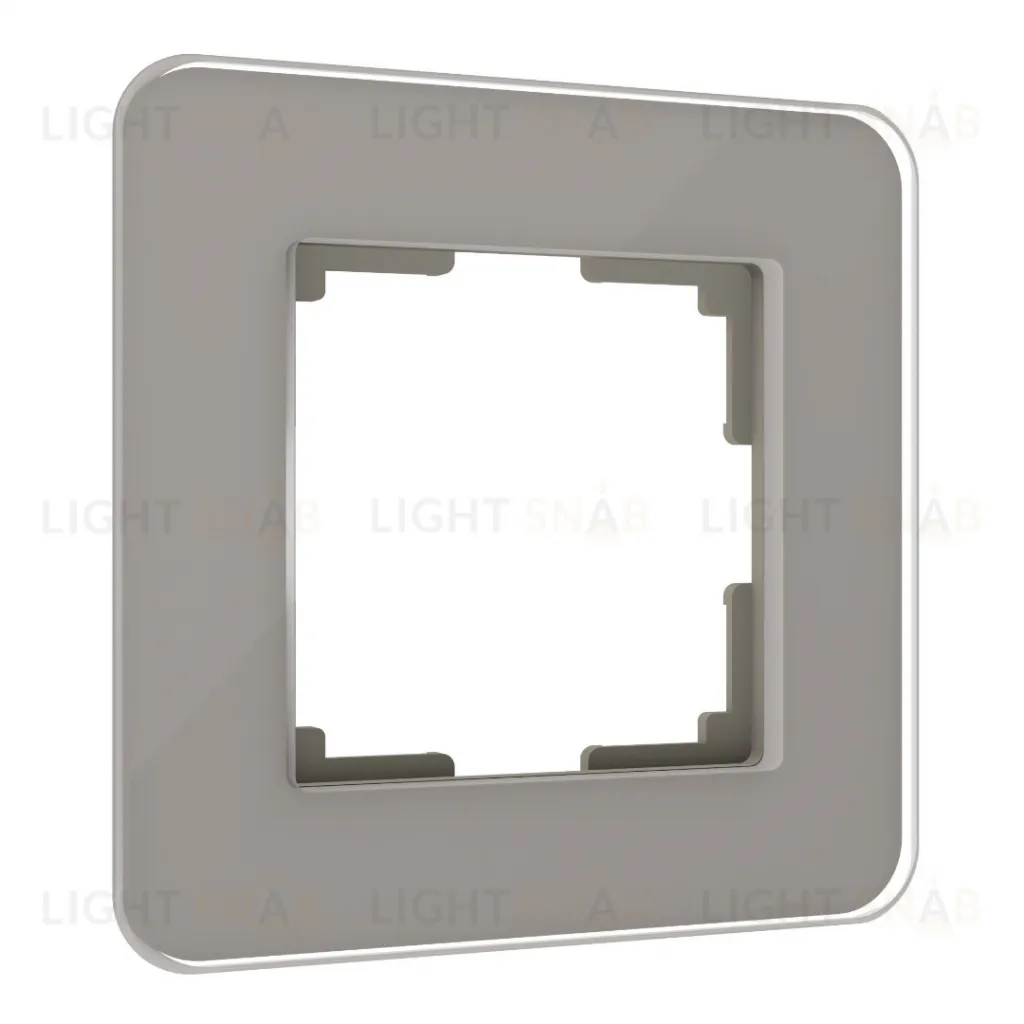 Рамка одинарная Werkel Elite дымчатый стекло a057874 a057874