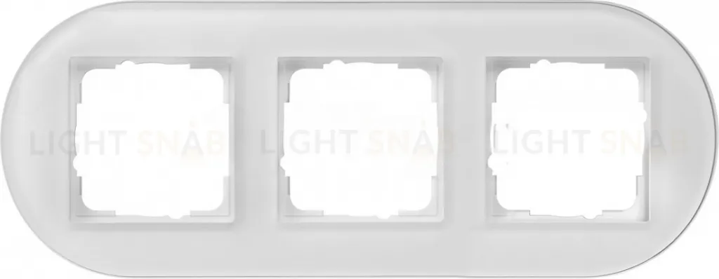 Рамка тройная Gira Studio белое стекло 0213130 0213130