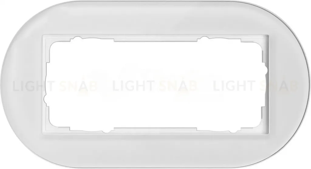 Рамка двойная без перегородки Gira Studio белое стекло 1002130 1002130