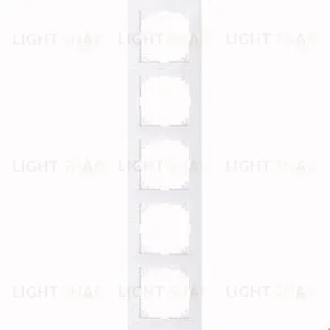 Рамка 5 местная Merten M-Pure активный белый MTN4050-3625 MTN4050-3625