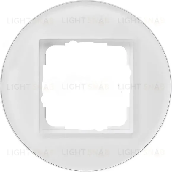 Рамка одинарная Gira Studio белое стекло 0211130 0211130