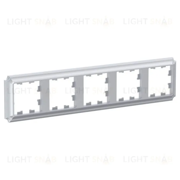 Рамка пятерная Schneider Electric Atlasdesign Antique, алюминий ATN100305 ATN100305