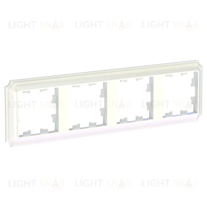 Рамка четверная Schneider Electric Atlasdesign Antique, жемчуг ATN100404 ATN100404