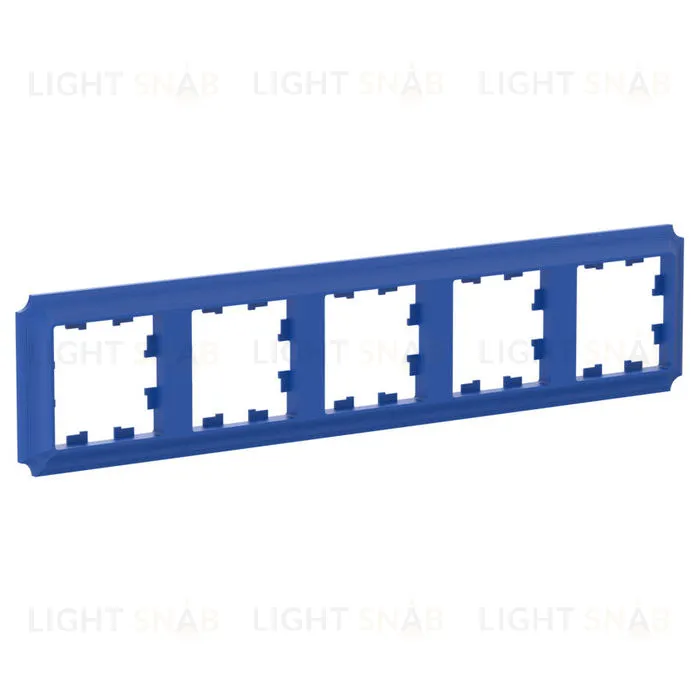 Рамка пятерная Schneider Electric Atlasdesign Antique, аквамарин ATN101105 ATN101105