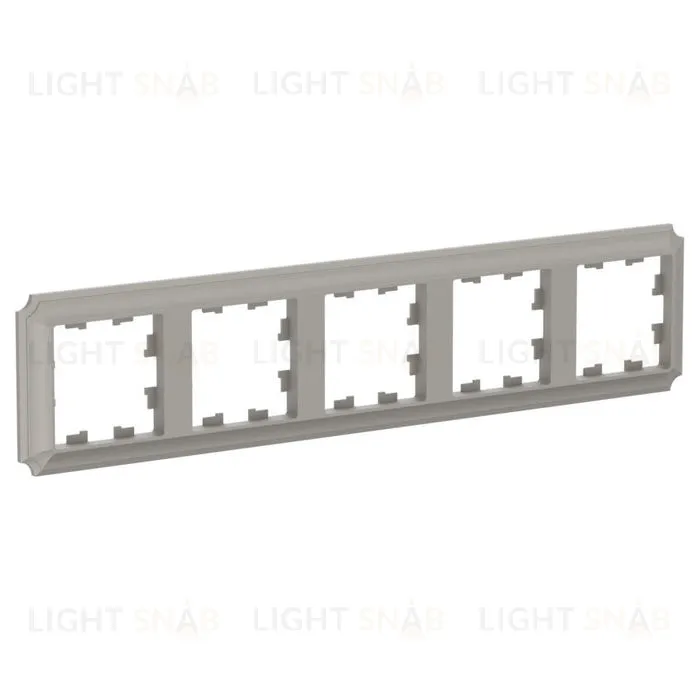 Рамка пятерная Schneider Electric Atlasdesign Antique, шампань ATN100505 ATN100505