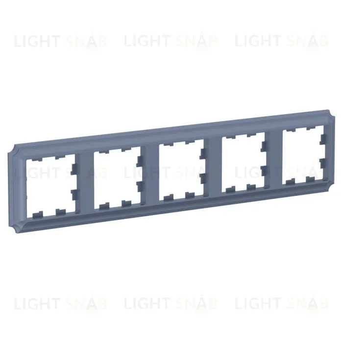 Рамка пятерная Schneider Electric Atlasdesign Antique, грифель ATN100705 ATN100705