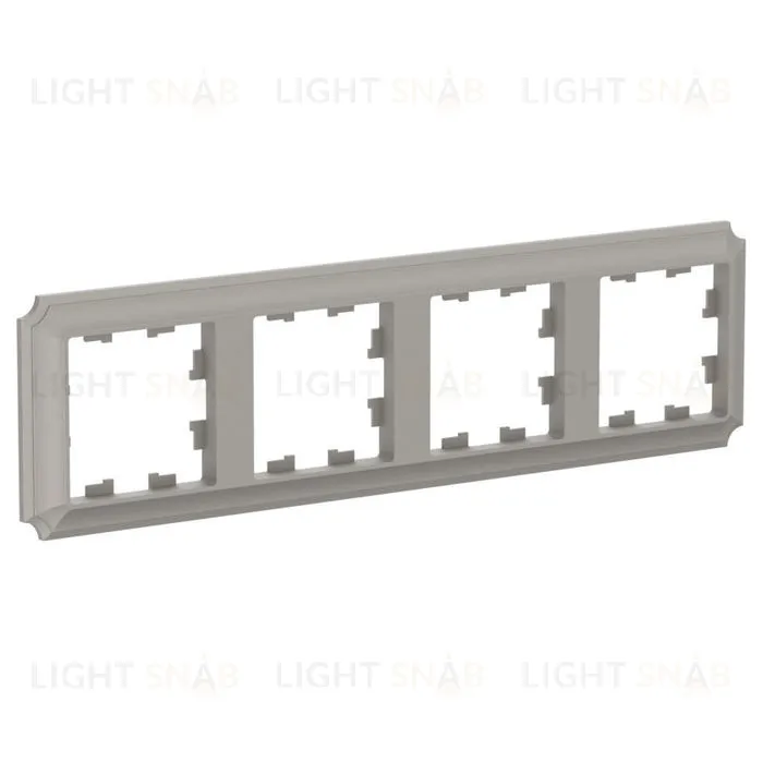 Рамка четверная Schneider Electric Atlasdesign Antique, шампань ATN100504 ATN100504