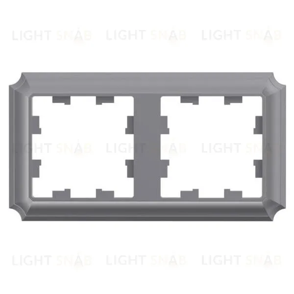 Рамка двойная Schneider Electric Atlasdesign Antique, сталь ATN100902 ATN100902
