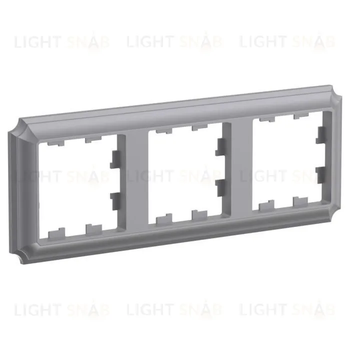 Рамка тройная Schneider Electric Atlasdesign Antique, сталь ATN100903 ATN100903