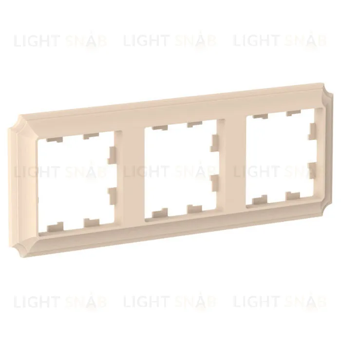 Рамка тройная Schneider Electric Atlasdesign Antique, песочный ATN101203 ATN101203