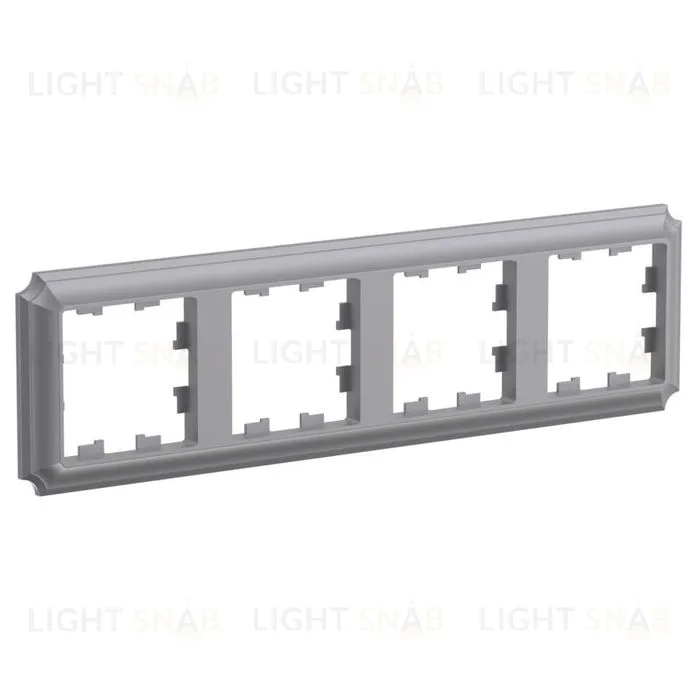 Рамка четверная Schneider Electric Atlasdesign Antique, сталь ATN100904 ATN100904