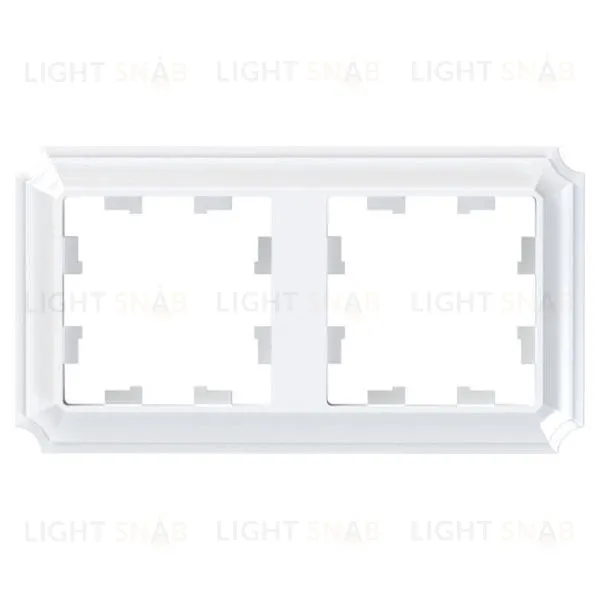 Рамка двойная Schneider Electric Atlasdesign Antique, белый ATN100102 ATN100102