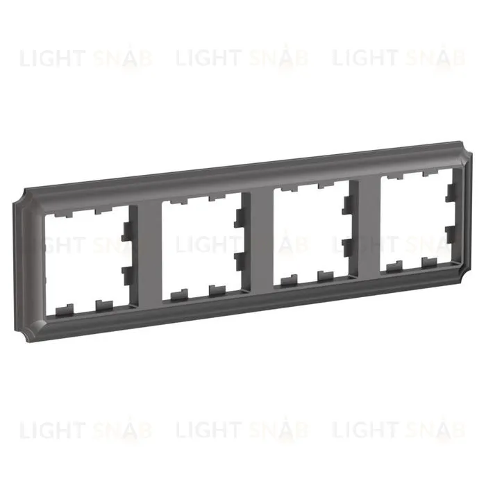 Рамка четверная Schneider Electric Atlasdesign Antique, мокко ATN100604 ATN100604
