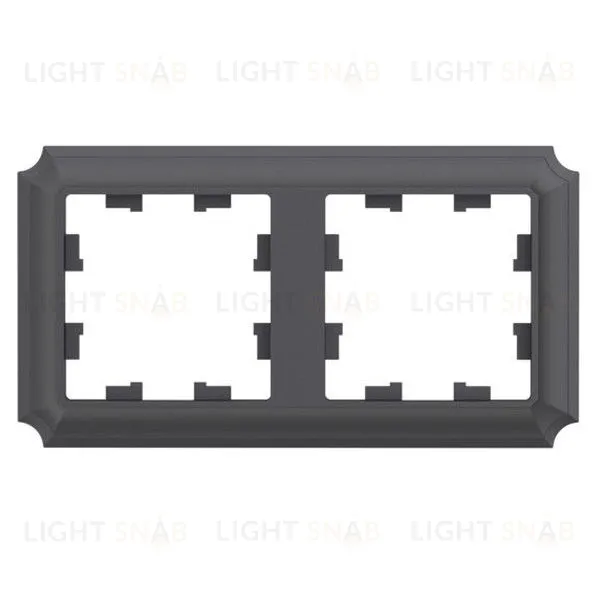 Рамка двойная Schneider Electric Atlasdesign Antique, базальт ATN101402 ATN101402