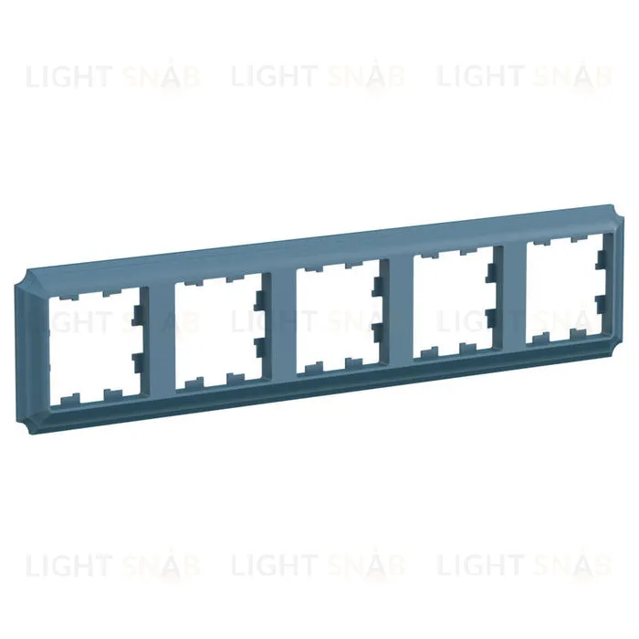 Рамка пятерная Schneider Electric Atlasdesign Antique, изумруд ATN100805 ATN100805