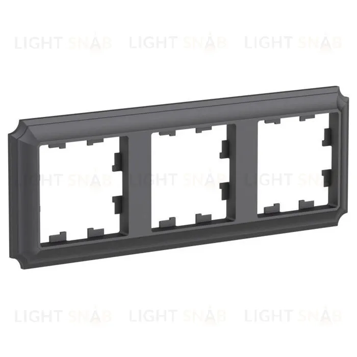Рамка тройная Schneider Electric Atlasdesign Antique, базальт ATN101403 ATN101403