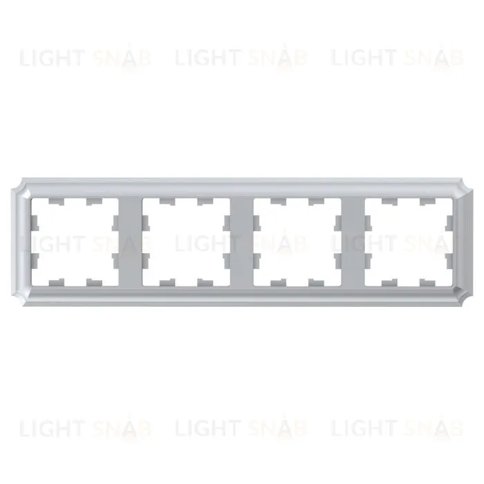 Рамка четверная Schneider Electric Atlasdesign Antique, алюминий ATN100304 ATN100304
