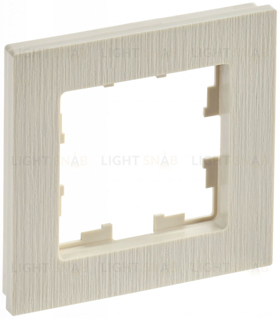 Рамка одинарная IEK Brite Decor бежевый рифленый BR-M12-51-K10 BR-M12-51-K10