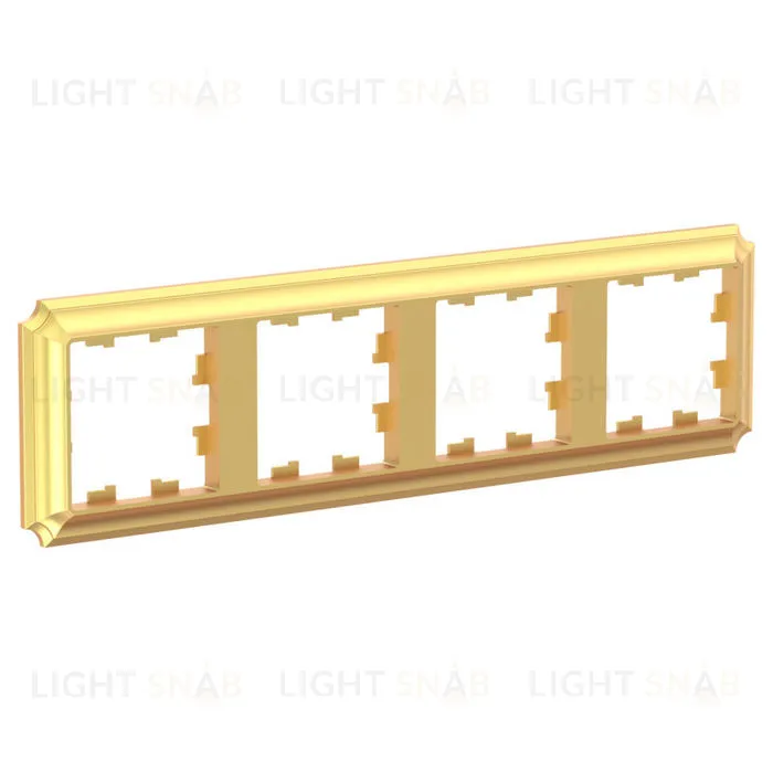 Рамка четверная Schneider Electric Atlasdesign Antique, золото ATN101604 ATN101604