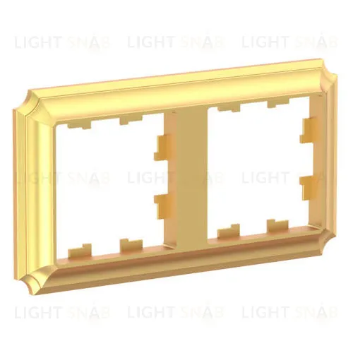 Рамка двойная Schneider Electric Atlasdesign Antique, золото ATN101602 ATN101602