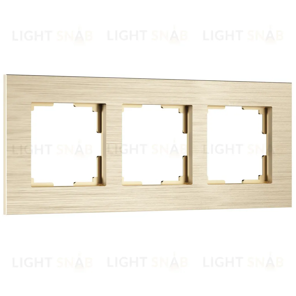 Рамка тройная Werkel AluMax, шампань a066335 a066335