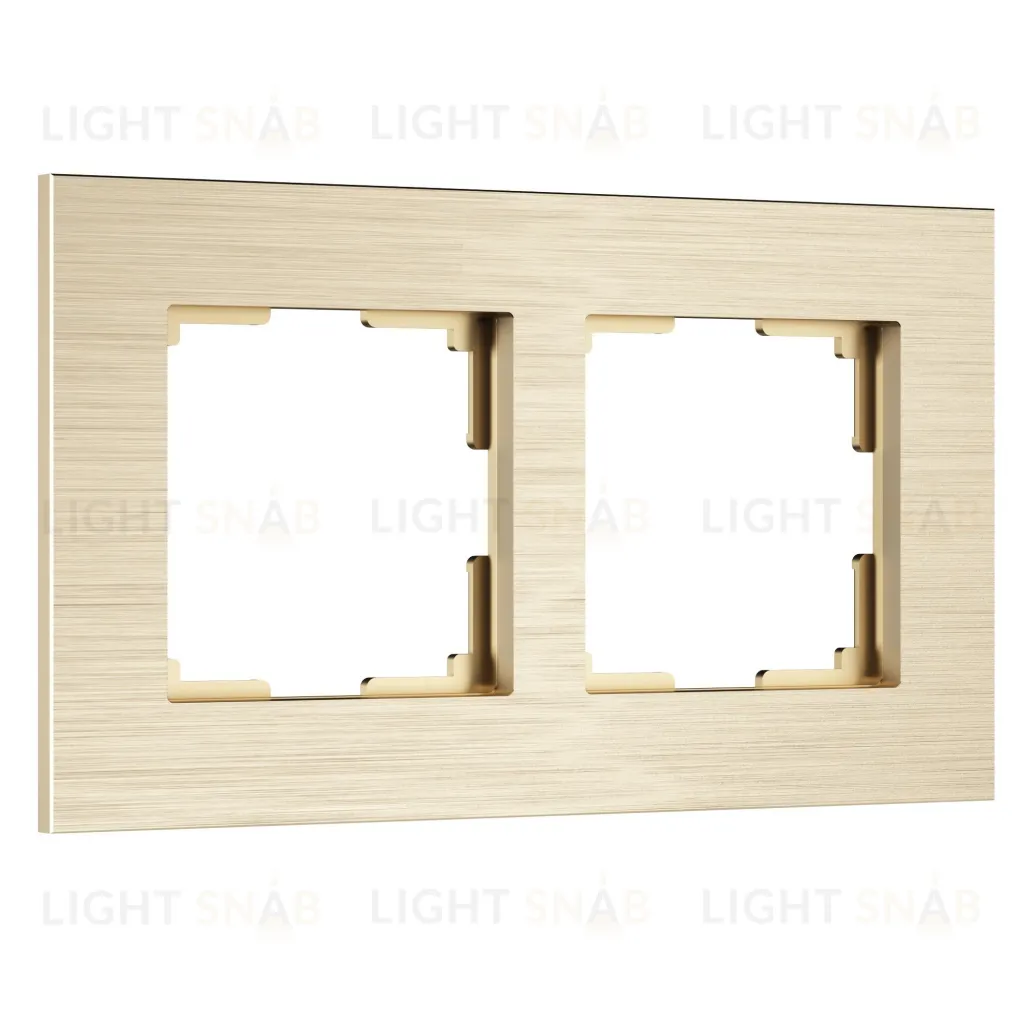 Рамка двойная Werkel AluMax, шампань a066334 a066334