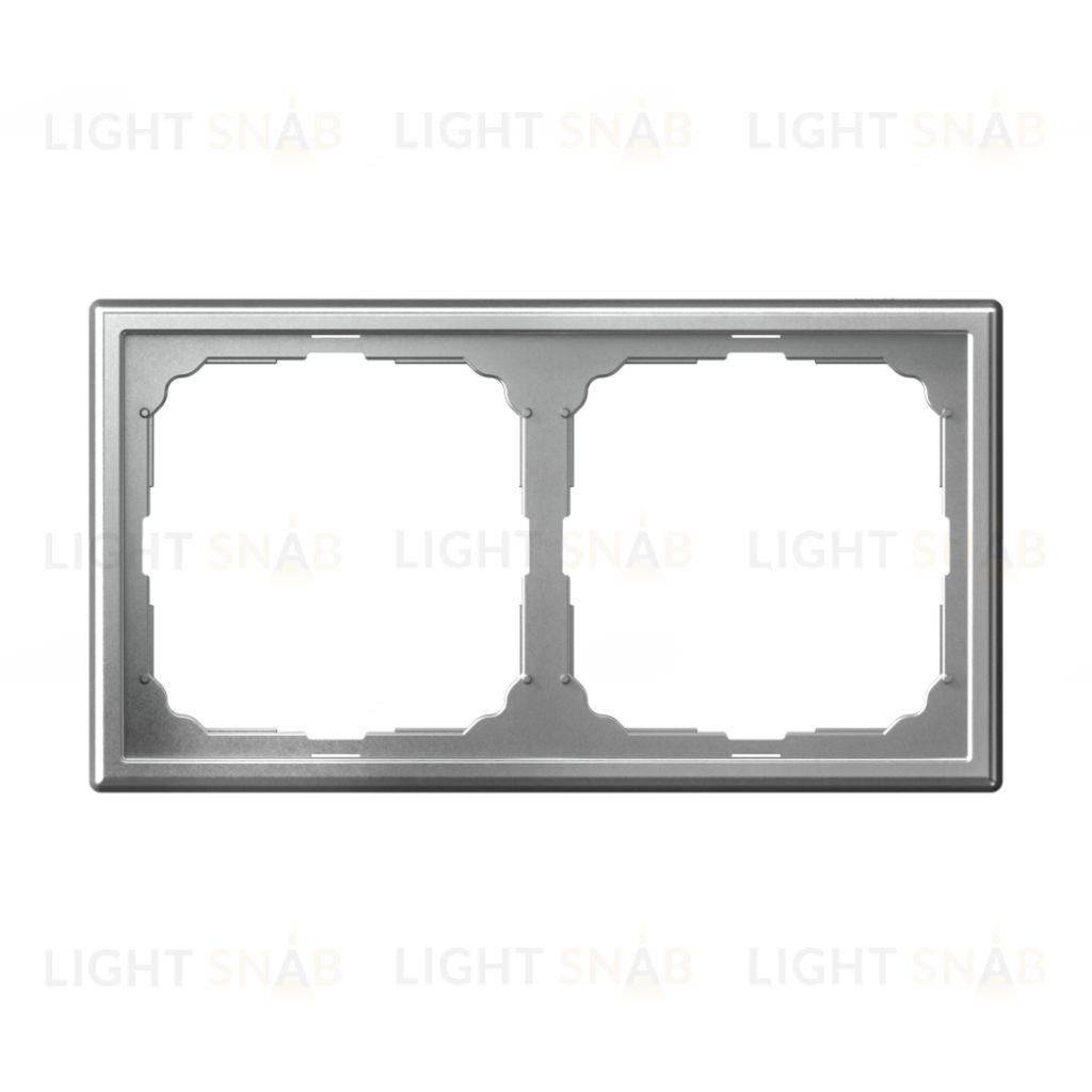 Рамка двойная System Electric ArtGallery, алюминий GAL000302 GAL000302