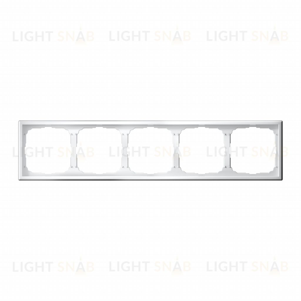 Рамка пятерная System Electric ArtGallery, белый GAL000105 GAL000105