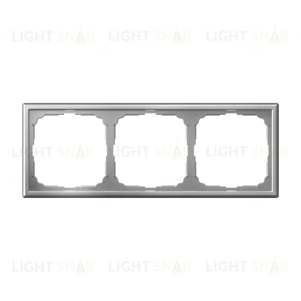 Рамка тройная System Electric ArtGallery, алюминий GAL000303 GAL000303