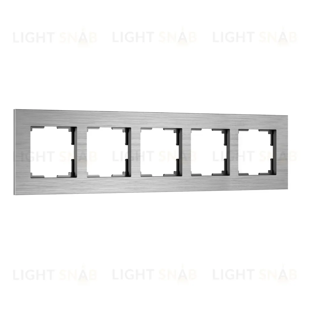 Рамка пятерная Werkel AluMax, алюминий a069965 a069965