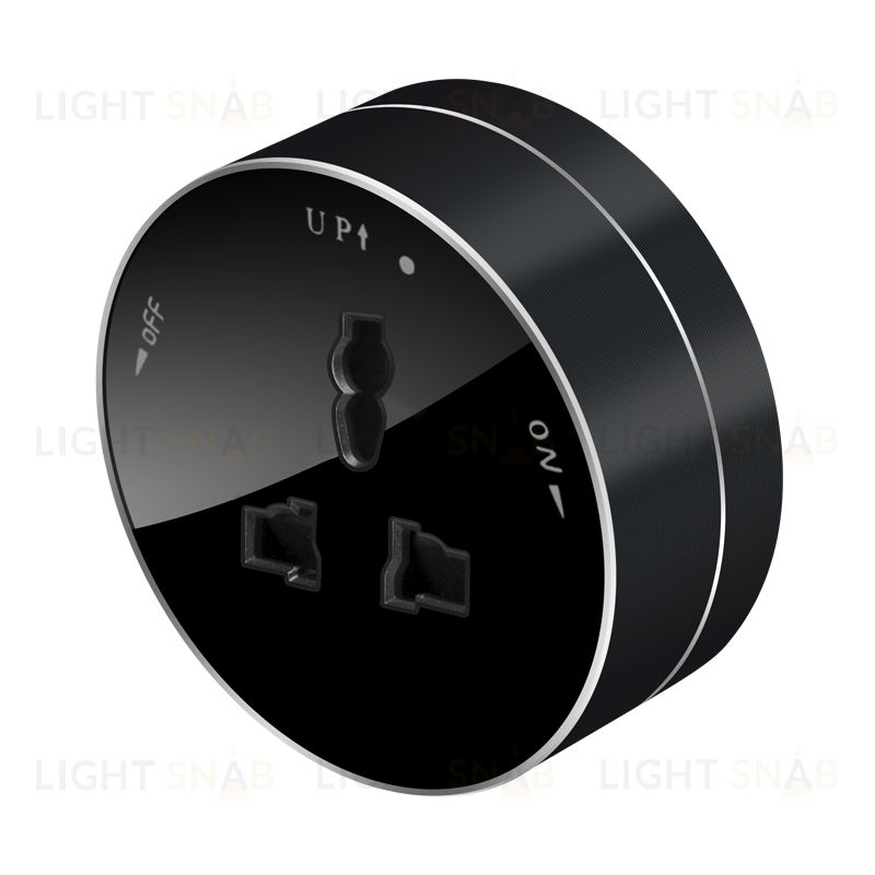 Розетка универсальная Systeme Electric MuitiTrack 13А/250В, антрацит MTK13002B MTK13002B