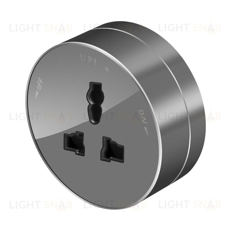 Розетка универсальная Systeme Electric MuitiTrack 13А/250В, графит MTK13002G MTK13002G