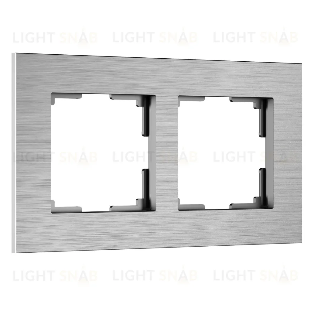 Рамка двойная Werkel AluMax, алюминий a066327 a066327