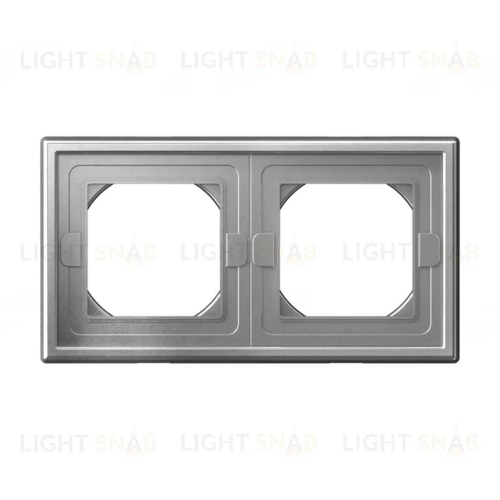 Рамка двойная IP44 System Electric ArtGallery, алюминий GAL440302 GAL440302
