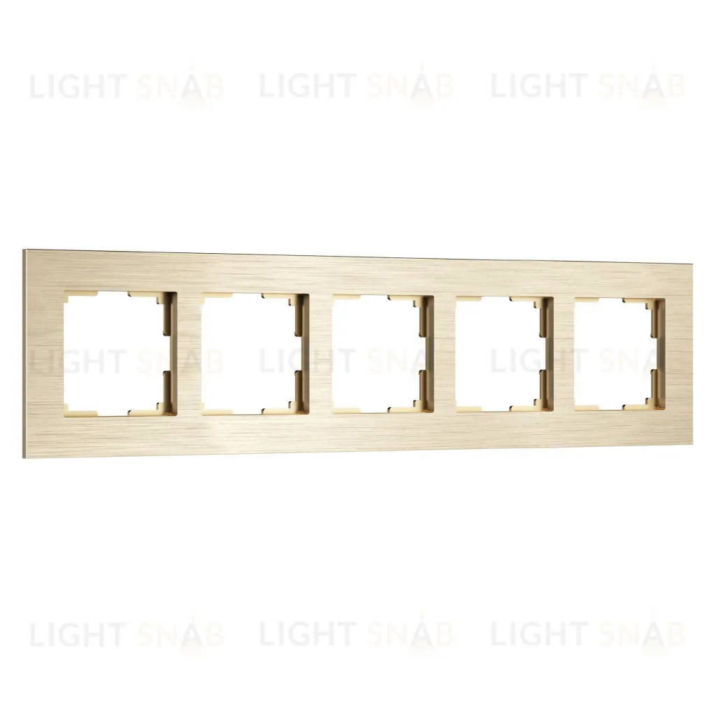 Рамка пятерная Werkel AluMax, шампань a069967 a069967