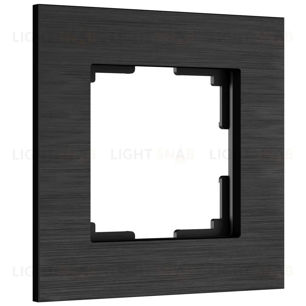 Рамка одинарная Werkel AluMax, черный алюминий a066329 a066329