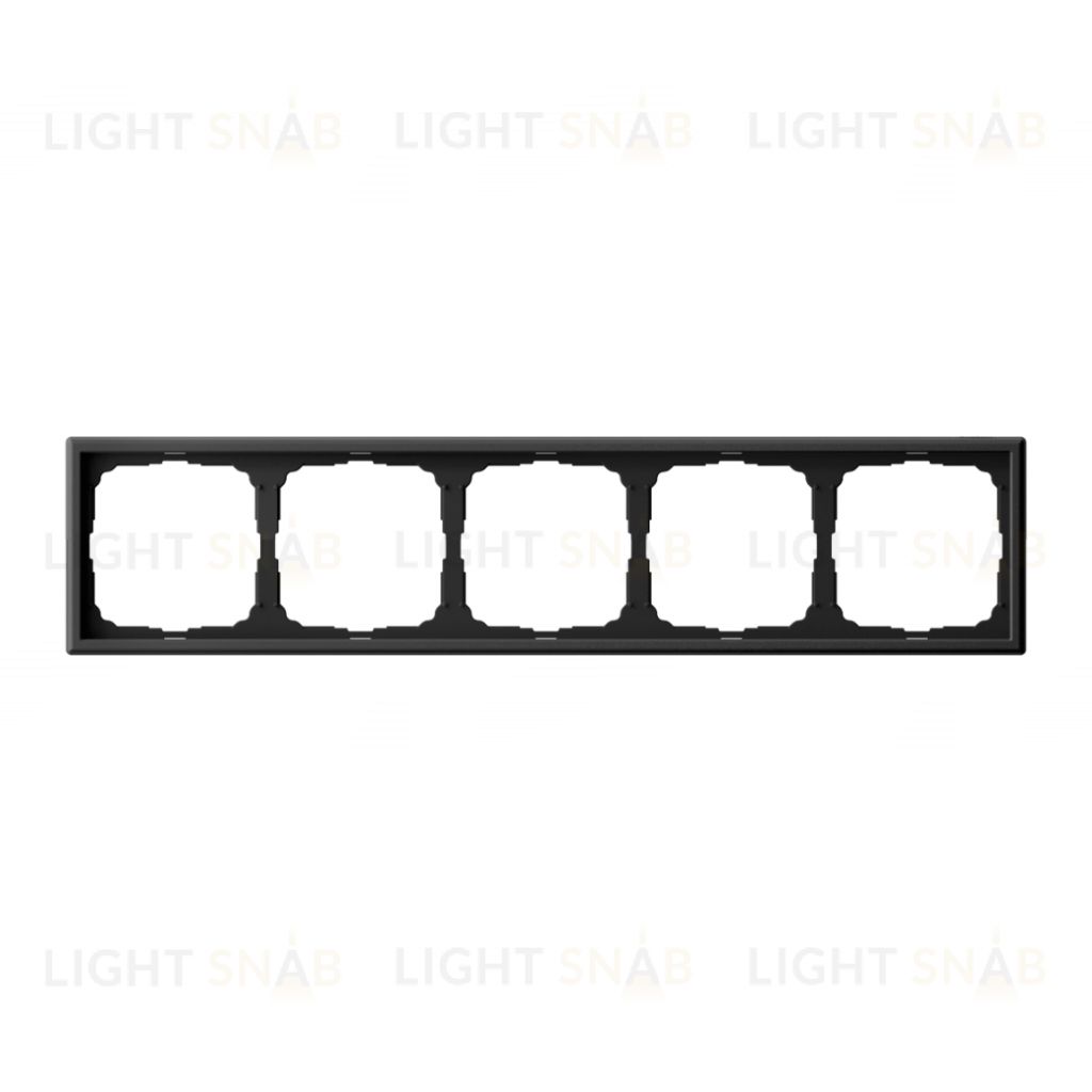 Рамка пятерная System Electric ArtGallery, карбон GAL001005 GAL001005