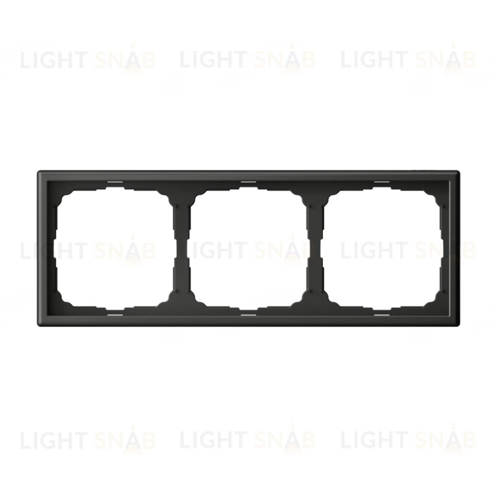 Рамка тройная System Electric ArtGallery, базальт GAL001403 GAL001403